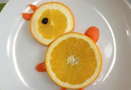 超简单的可爱小鸡水果拼盘,不会就太笨了