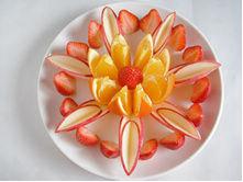 荷花水果拼盘图片,荷花水果拼盘的做法