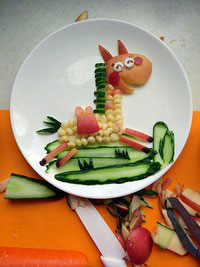 水果拼盘图片及做法生肖马,不一样的马