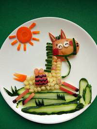 水果拼盘图片及做法生肖马,不一样的马