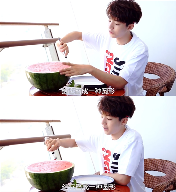 王俊凯教您做简单的水果拼盘，帅气小凯也抵挡不住诱惑