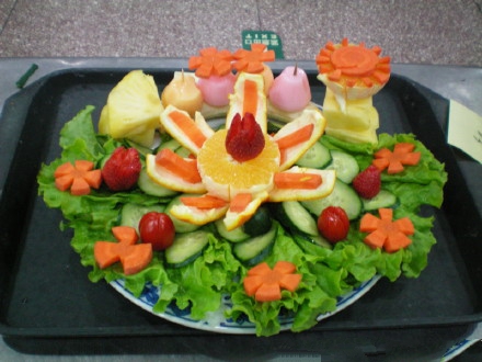 五种荷花水果拼盘大全大图,美好的荷花水果拼盘名称寓意