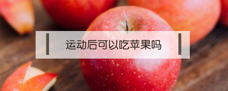 运动后可以吃苹果吗